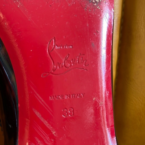 Christian Louboutin, size 39 (9), tortoise shell patent ballet flats - Picture 7 of 7